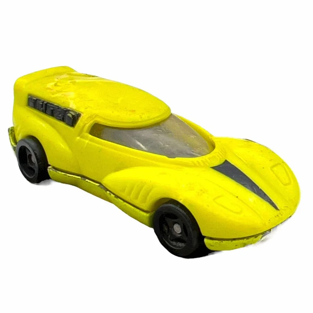 Hot Wheels 1991 Mattel Yellow Futuristic Race Car Diecast Vintage VT ID‎ China